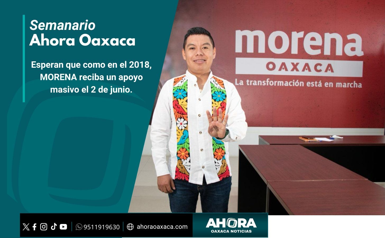 Esperan que como en el 2018, MORENA reciba un apoyo masivo el 2 de junio.