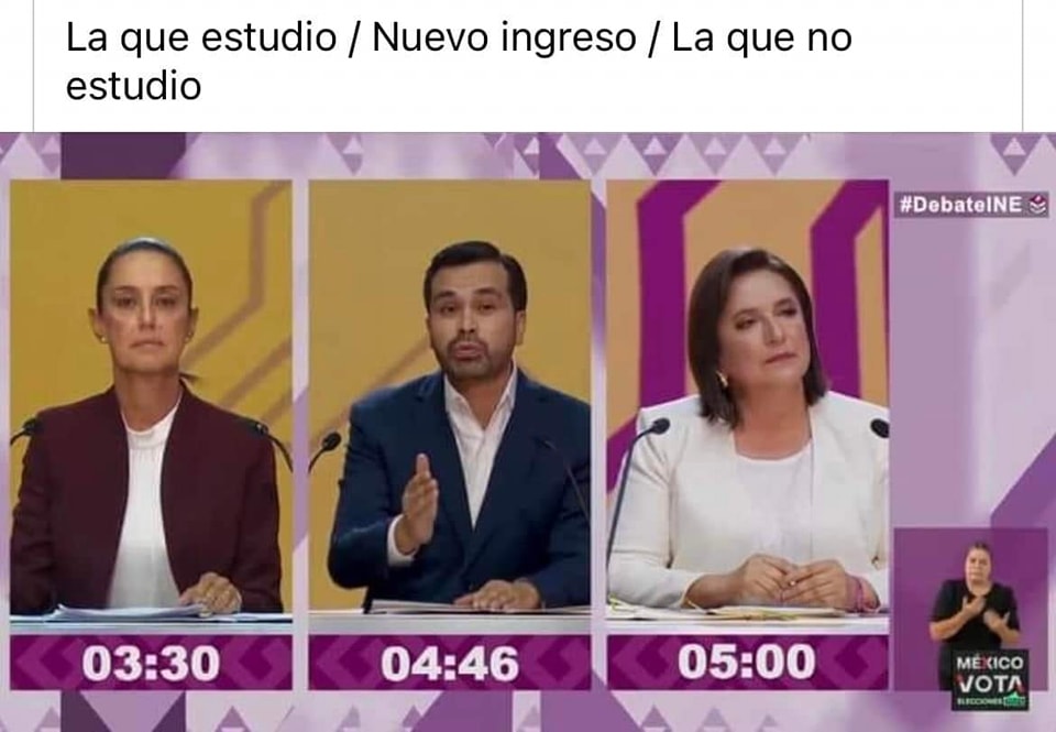 Destacando los memes originados por el Debate Presidencial