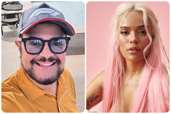 Aleks Syntek se mete con «La Bichota»; tira discos de Karol G al inodoro