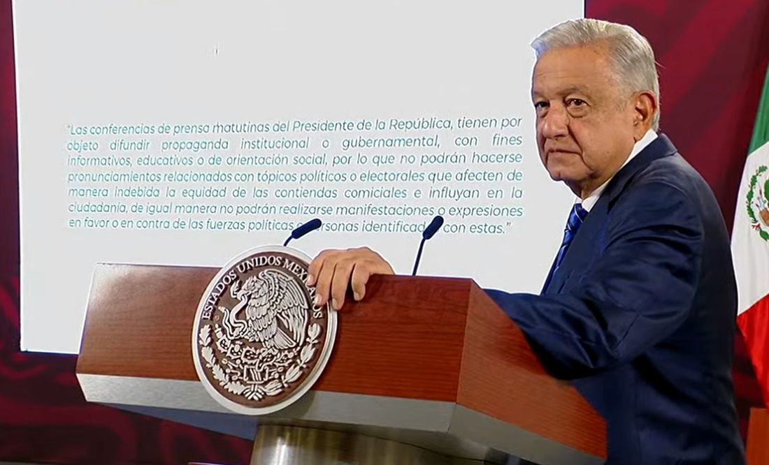 AMLO: No prohibieron las mañaneras en el INE