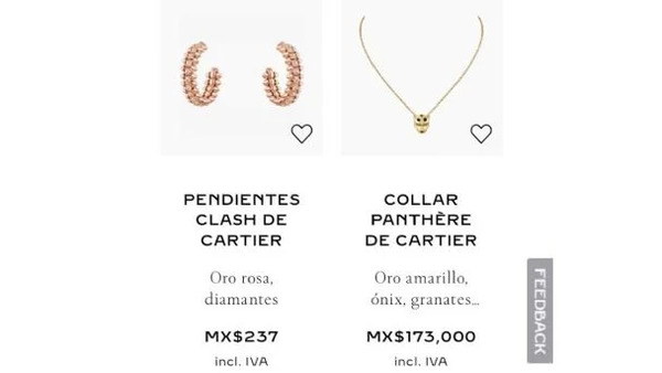 Por error en el precio, joven compra aretes Cartier en 237 pesos