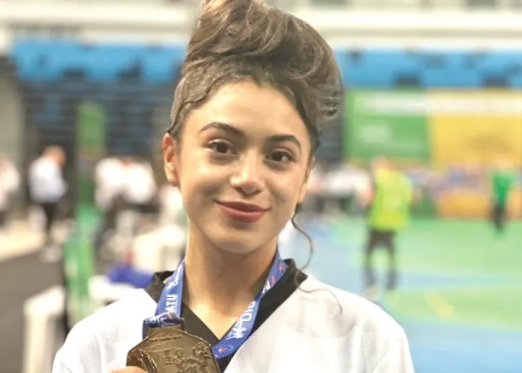 La taekwondoín oaxaqueña Vania Judith Celorio Lazcano regresó con una medalla de bronce del Río Open 2024