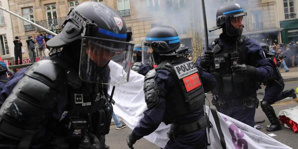 Altercados y detenciones durante protestas del 1 de mayo en París