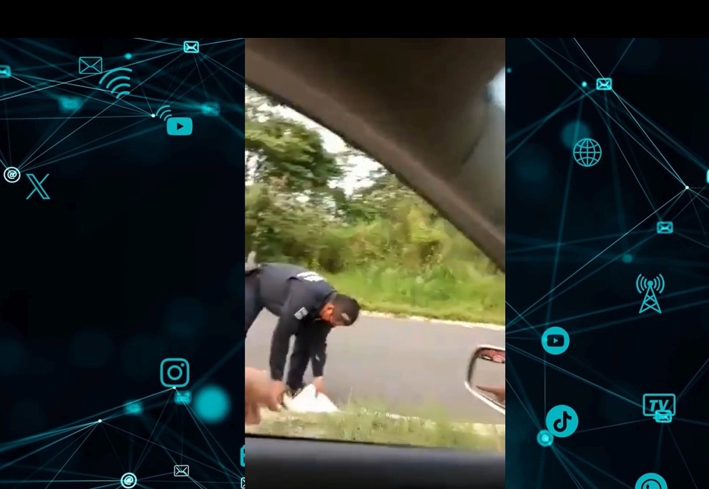 Es fake el video mostrando boletas electorales tiradas en una carretera