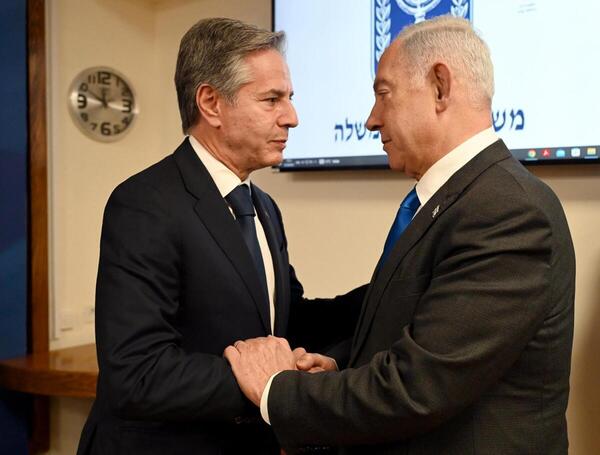 Blinken se reúne con Netanyahu en Jerusalén para hablar sobre una posible tregua con Hamás