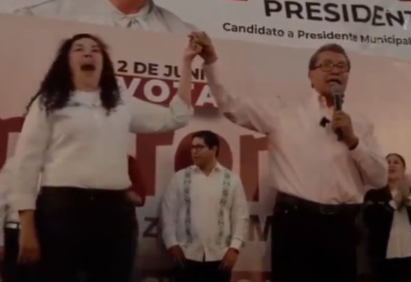 Ricardo Monreal expone a candidata de Morena por pertenecer al PRI