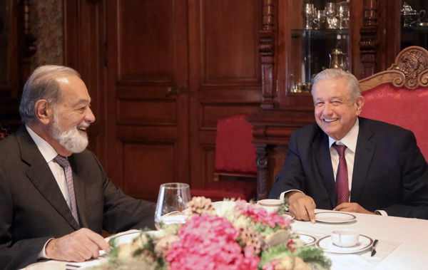 AMLO asegura que Slim seguirá colaborando con el gobierno mexicano