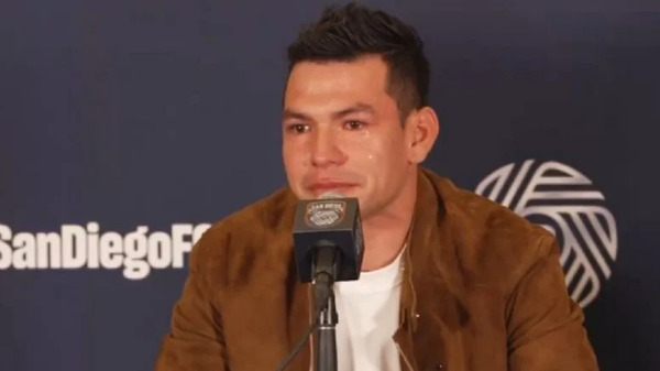 ‘Chucky’ Lozano llora en su presentación con el San Diego FC