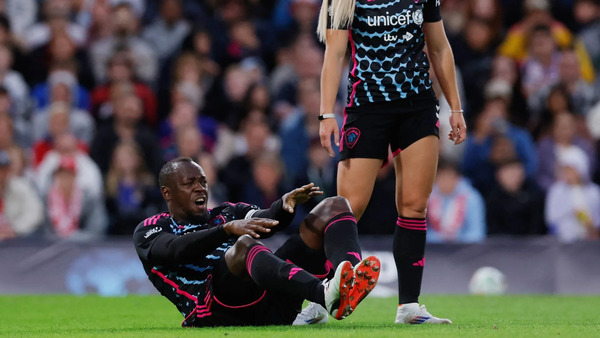 Usain Bolt se rompe el tendón de Aquiles en partido de futbol