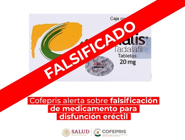 Cofepris advierte por venta de fármaco falsificado para tratar la disfunción eréctil