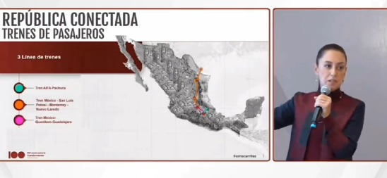 Claudia Sheinbaum presenta tres de las rutas que serán construidas