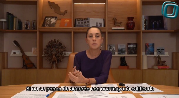 Explica Sheinbaum sobre mayoría calificada y reforma al Poder Judicial
