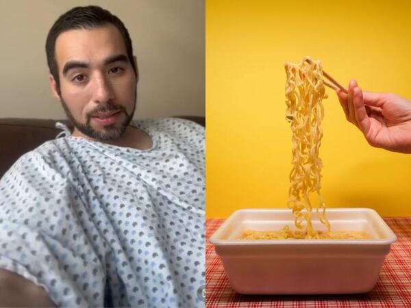 Joven acusa a sopa instantánea de terminar en hospital por problemas intestinales