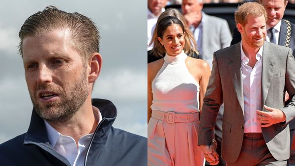 Hijo de Donald Trump insulta y lanza firme advertencia a Meghan y Harry