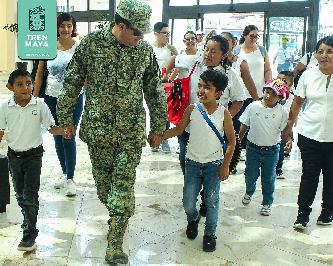 Obsequió Tren Maya un recorrido único a niños con cáncer