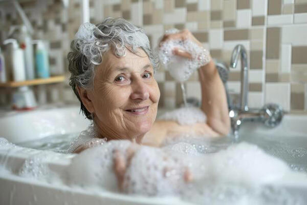 ¿Cada cuánto deben bañarse los adultos mayores?