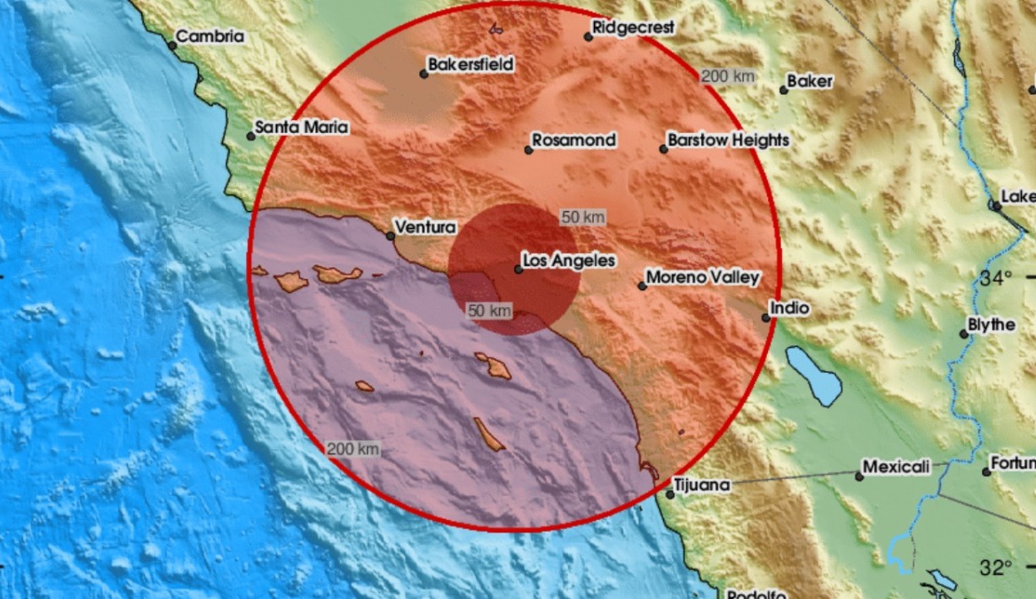 Sorprende temblor de 4.7 al sur de California
