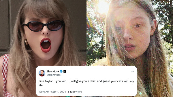Hija trans de Elon Musk lo critica por “ofrecerle” un hijo a Taylor Swift