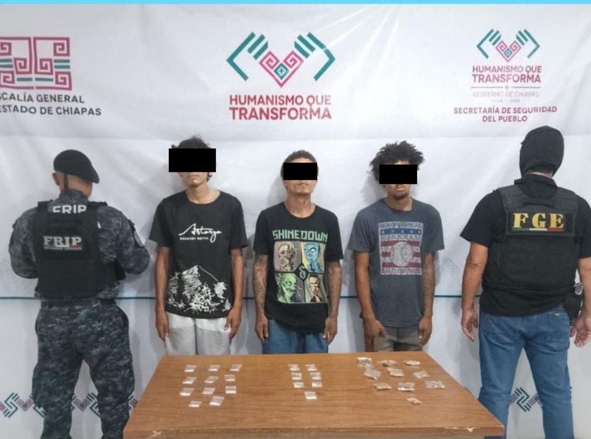 Detienen a tres hondureños en Tapachula