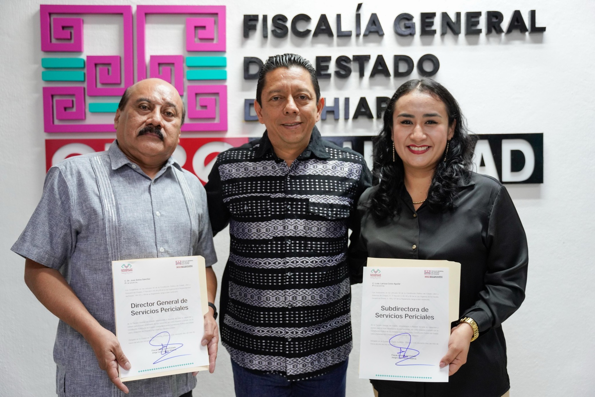 La FGE nombra a nuevos mandos en la Dirección General de Servicios Periciales