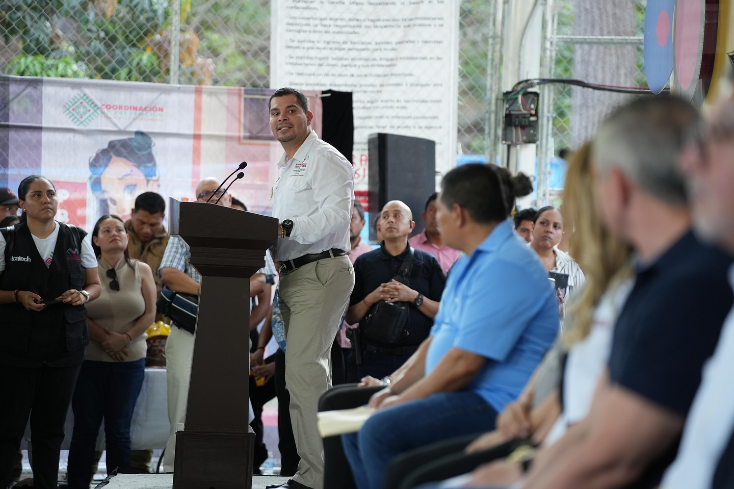 «La Secretaría de Seguridad del Pueblo está para servirles y apoyarlos”: Óscar Avendaño