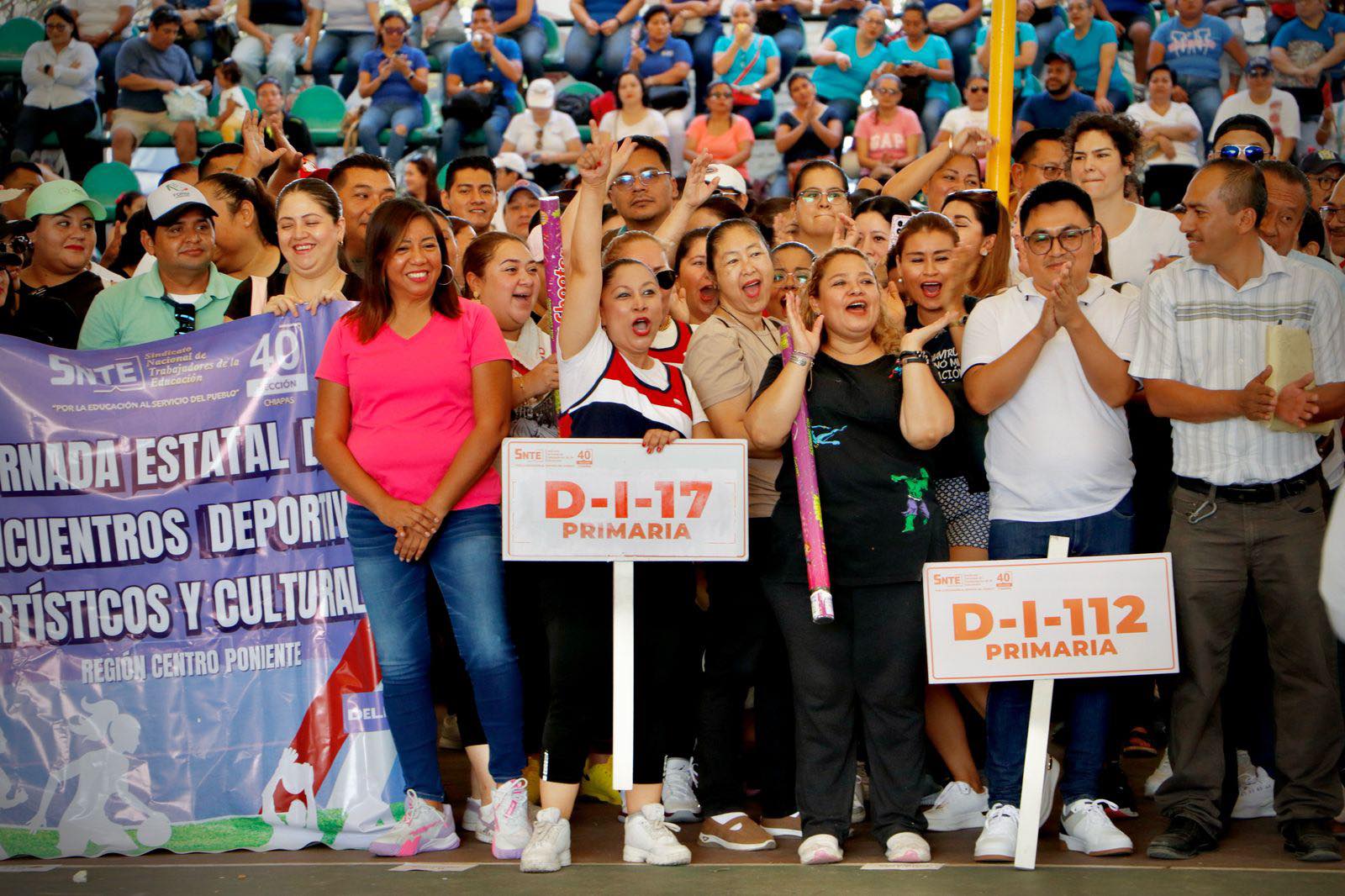 Cientos de maestras y maestros participan en Encuentros Deportivos, Artísticos y Culturales de la Sección 40 del SNTE