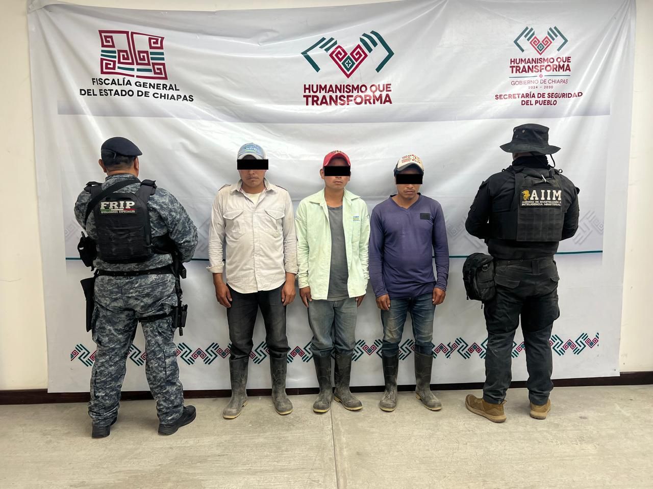 Detienen FGE y SSP a tres presuntos responsables de ecocidio en Ocozocoautla