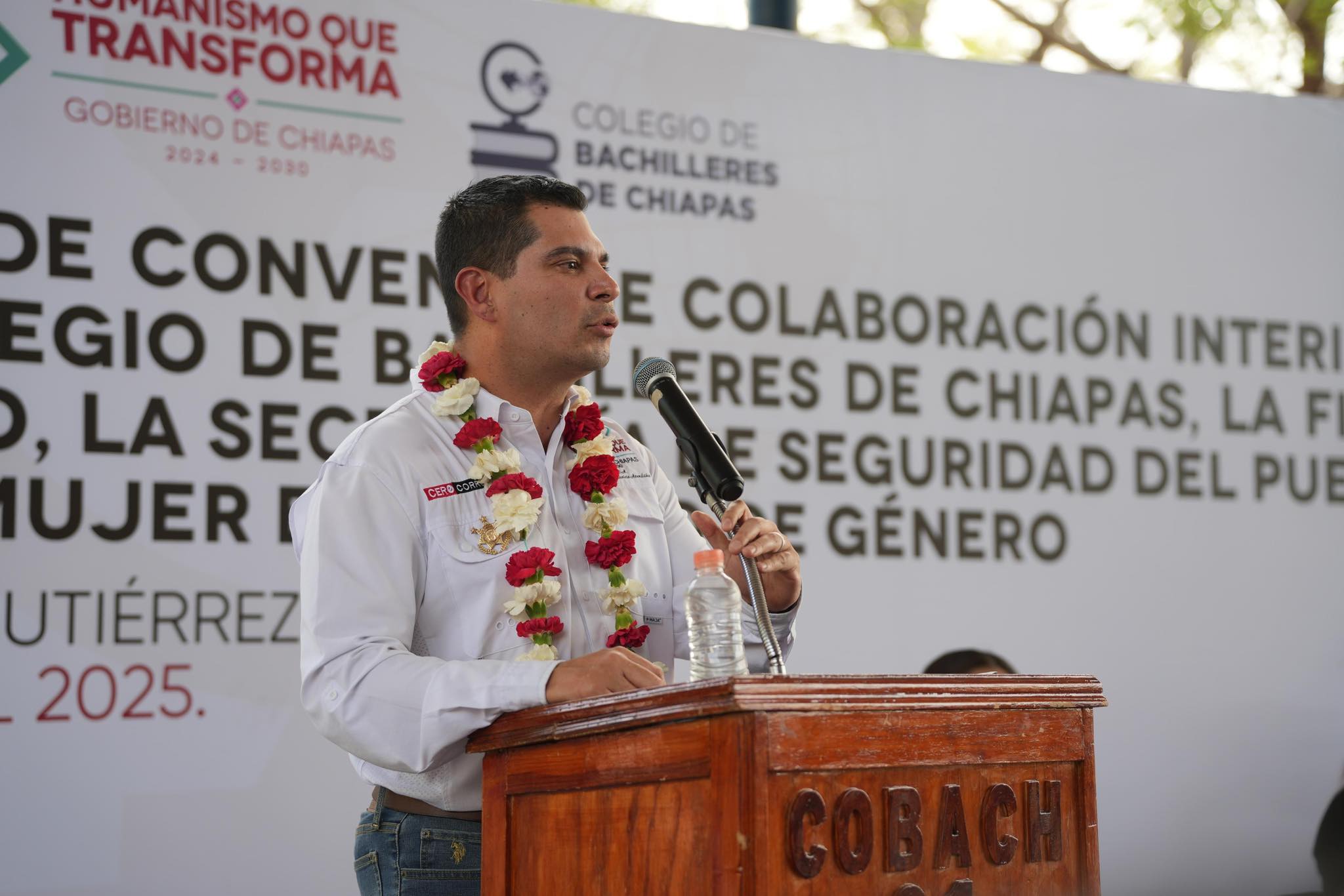 SSP y Cobach firman convenio para reforzar la seguridad en escuelas de Chiapas