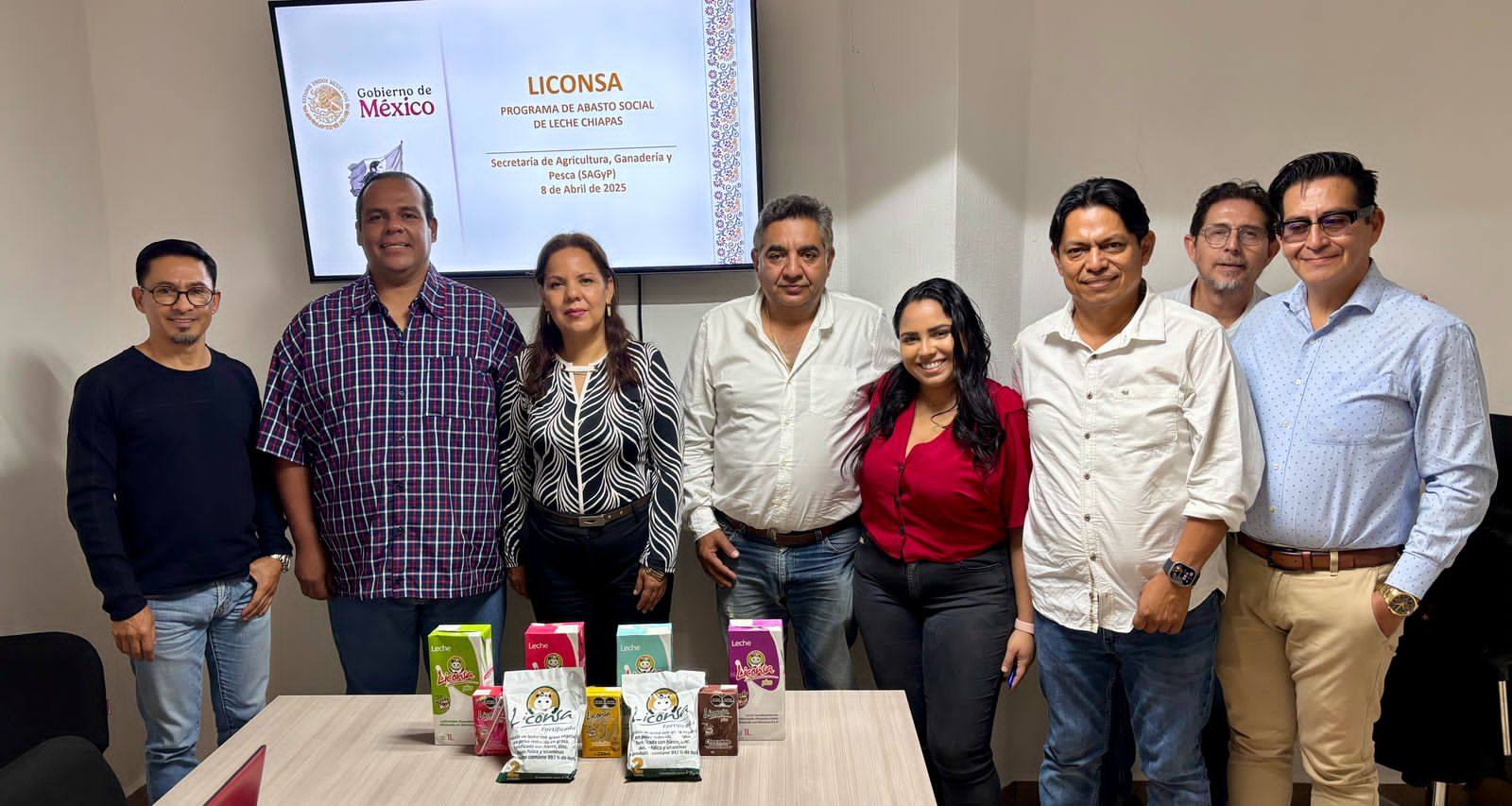 Reunión entre SAGyP y Liconsa Chiapas para impulsar el abasto social de la leche