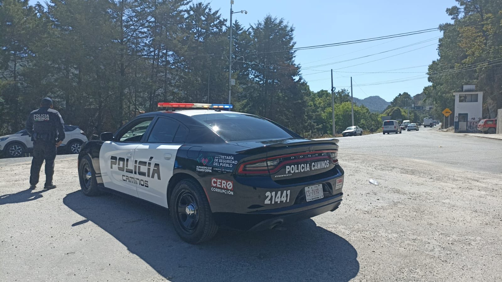 Policía Estatal de Caminos de la SSP realiza patrullajes preventivos en carreteras de Chiapas