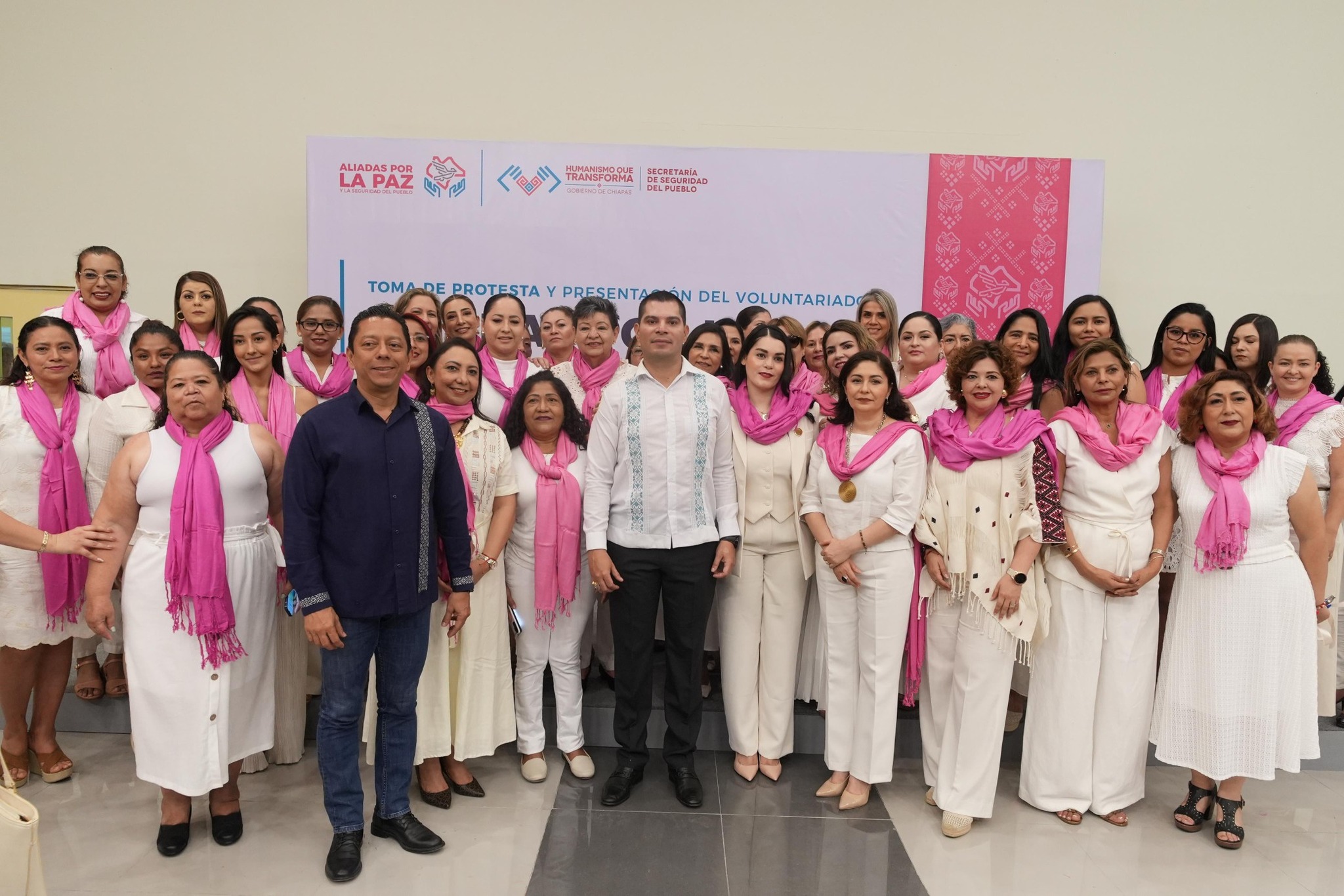 Secretario de Seguridad del Pueblo toma protesta al voluntariado “Aliadas por la Paz y la Seguridad del Pueblo”