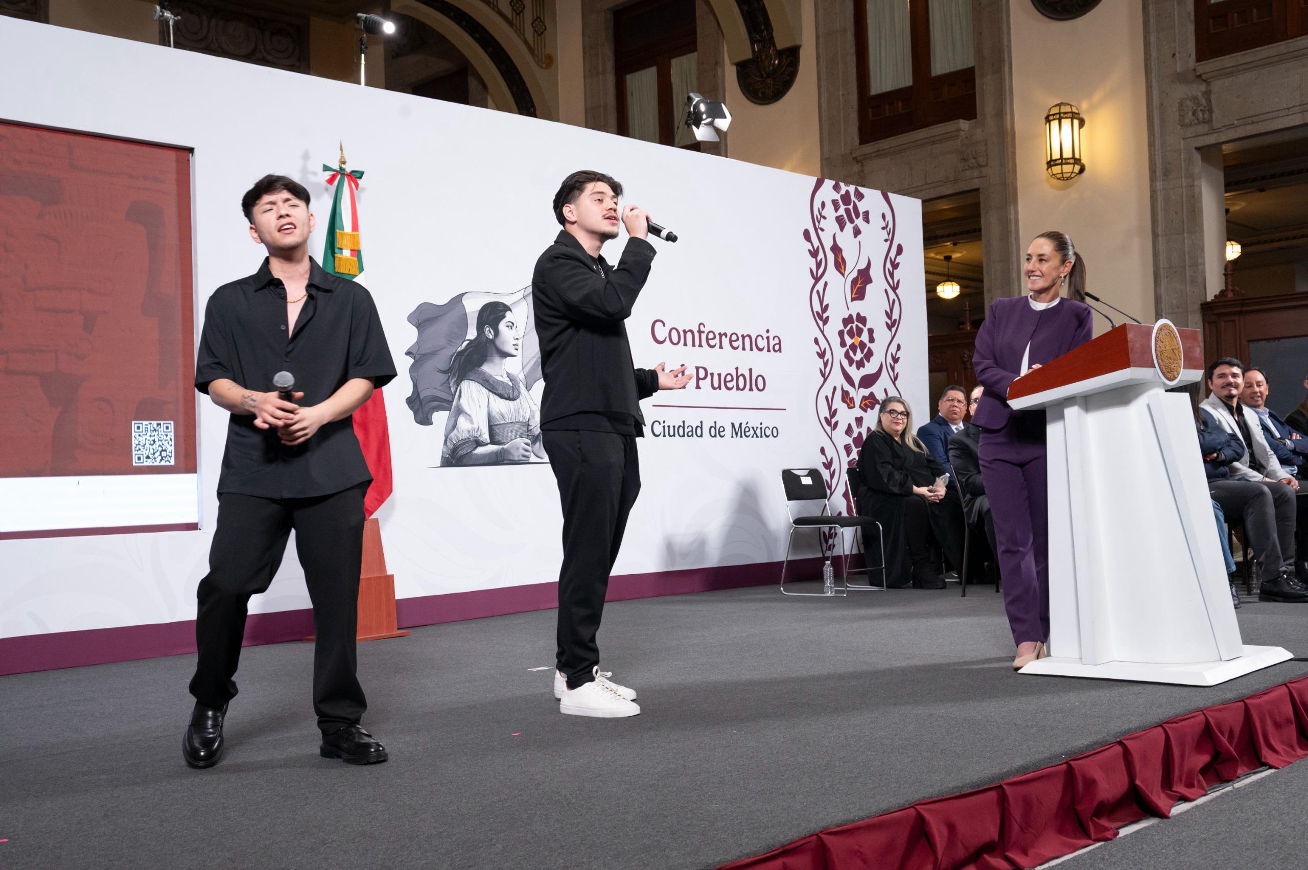 Sheinbaum presenta festival musical contra la violencia y las drogas