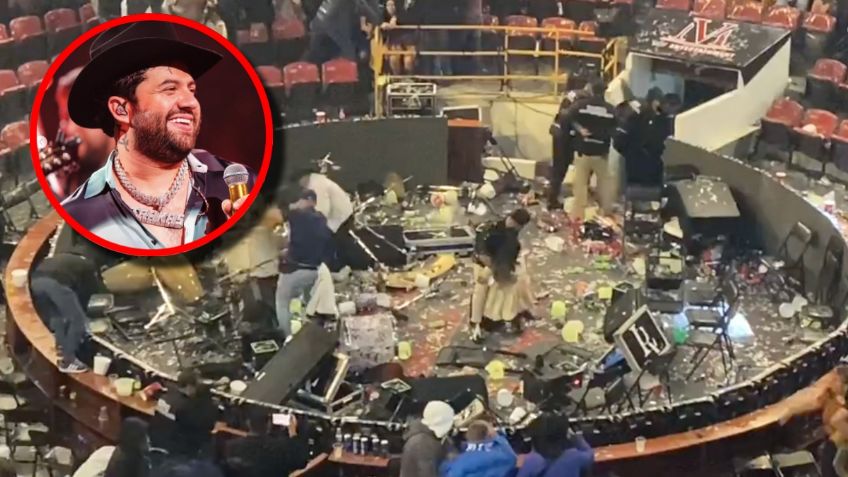 Luis R Conriquez se despide de los corridos y su público destroza el Palenque de Texcoco