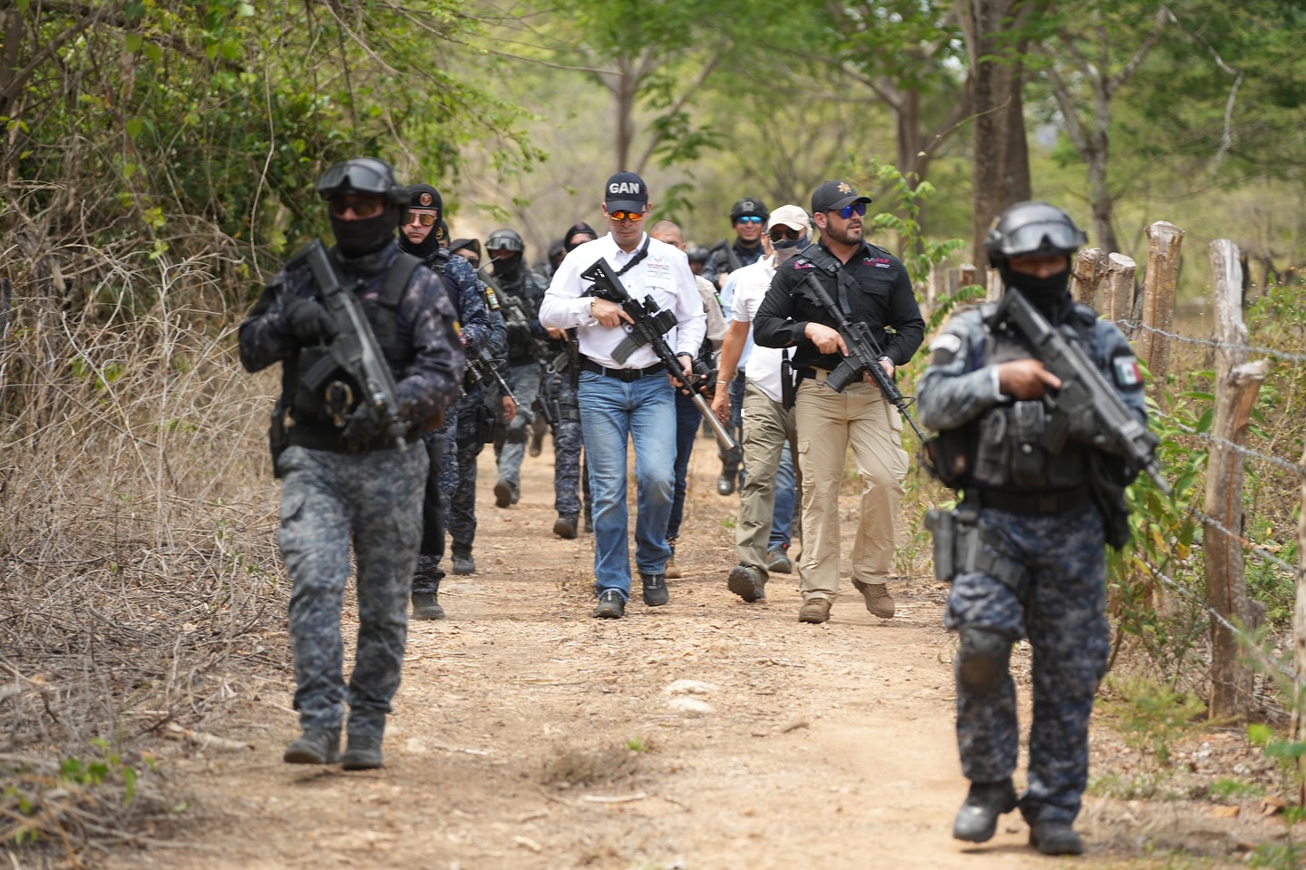 Secretario de Seguridad del Pueblo realiza operativo en Frontera Comalapa