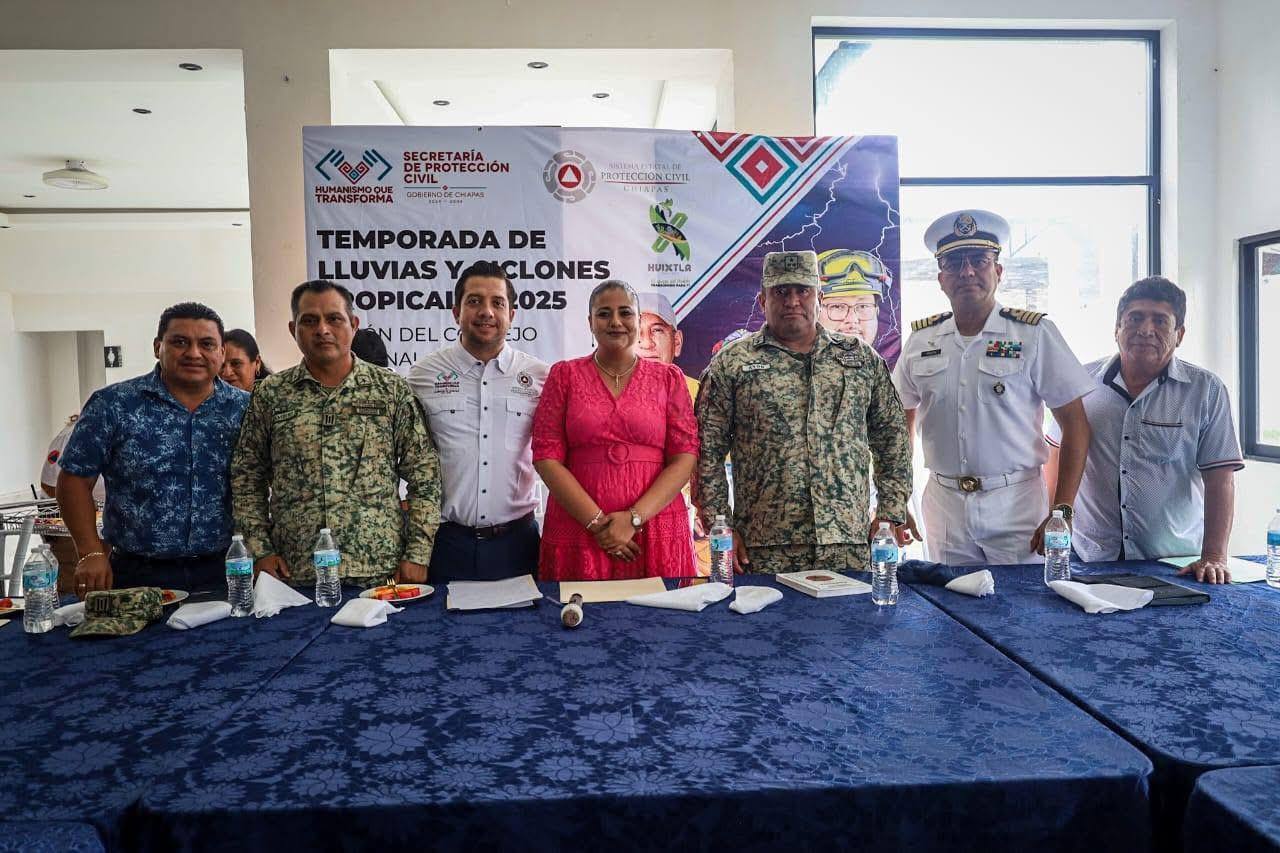 Protección Civil Chiapas activa Consejos Regionales ante la temporada de lluvias y ciclones tropicales 2025