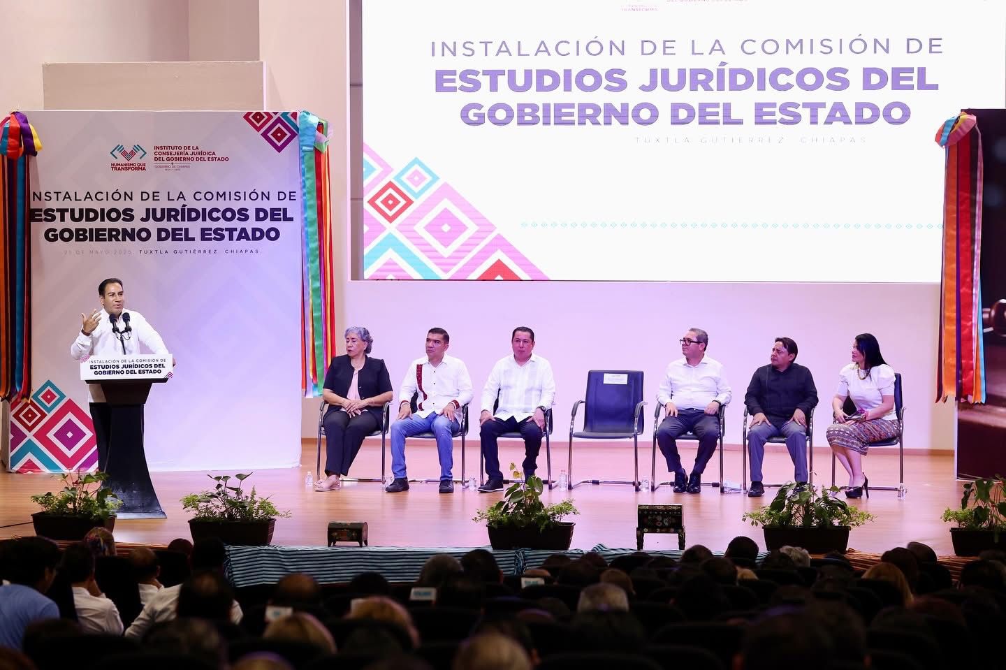 Atestigua Eduardo Ramírez instalación de la Comisión de Estudios Jurídicos del Gobierno de Chiapas