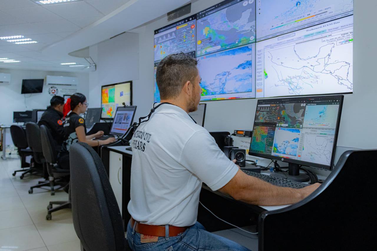 Se esperan lluvias de fuertes a intensas en Chiapas en las próximas horas