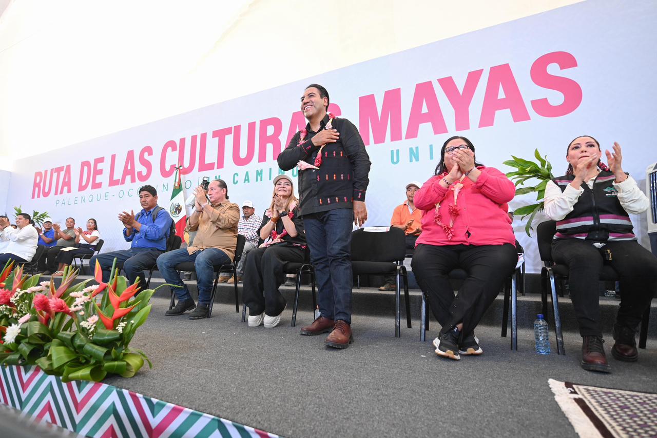 “Chiapas camina con sus pueblos”: Eduardo Ramírez da inicio a construcción de La ruta de las Culturas Mayas