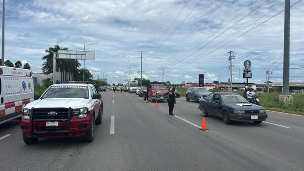 Controlan fuga de gas natural en la carretera Mérida-Progreso
