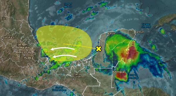 Seguirán las lluvias en Yucatán por influencia de sistema de baja presión