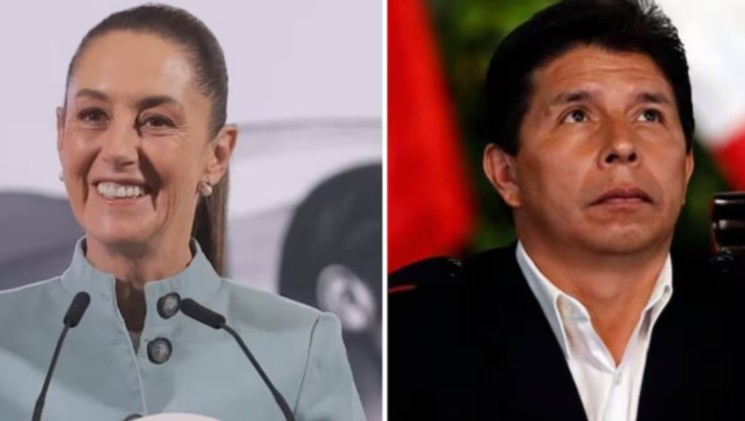 Claudia Sheinbaum pide liberación de Pedro Castillo tras destitución de Dina Boluarte