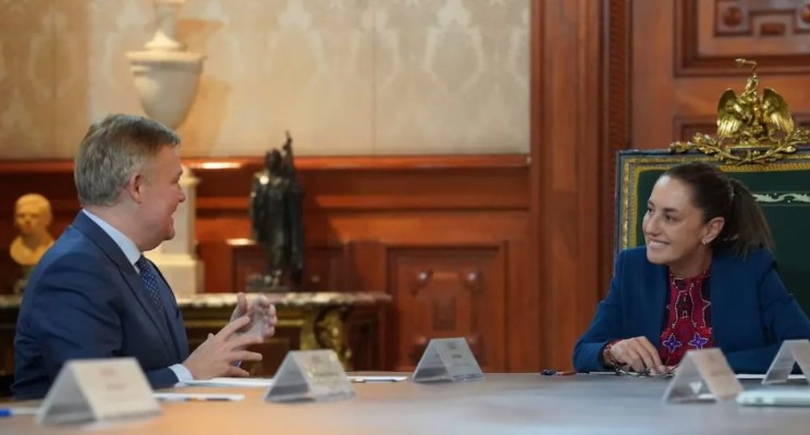 Aborda Sheinbaum con presidente de Scotiabank incrementar créditos a pymes