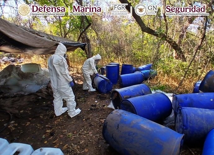 Aseguran drogas y sustancias químicas en Sinaloa con valor de 756 mdp
