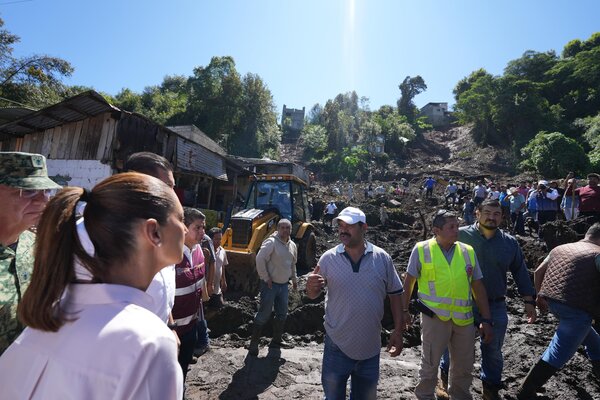 Claudia Sheinbaum anuncia censos para atender damnificados de Puebla