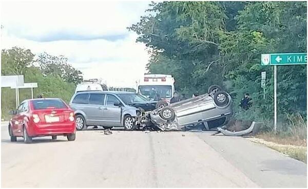 Aumentan las hospitalizaciones por accidentes viales en Yucatán
