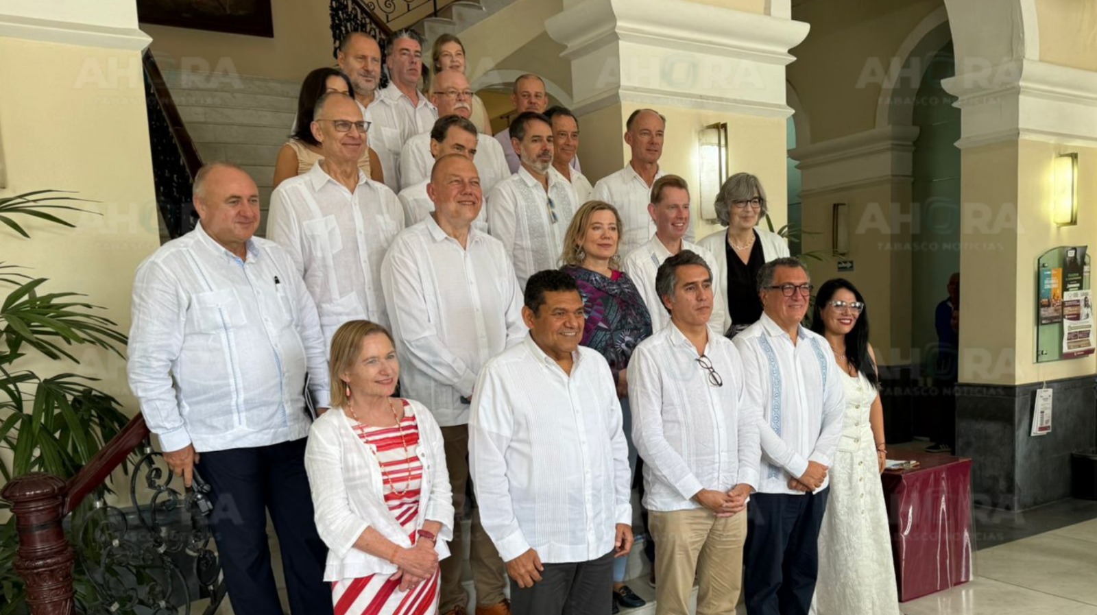 Javier May recibe a embajadores de la Unión Europea en Tabasco