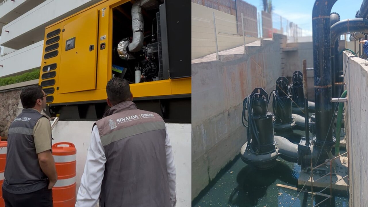 Ponen en marcha obra de drenaje pluvial y cárcamo en Mazatlán, Sinaloa, para evitar inundaciones