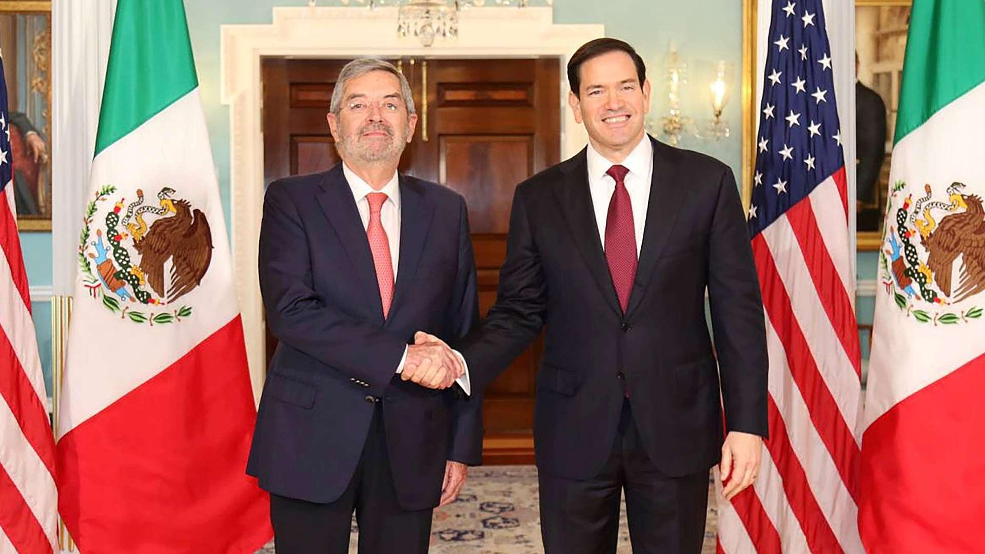 Canciller De la Fuente se reúne con Marco Rubio en EE.UU.
