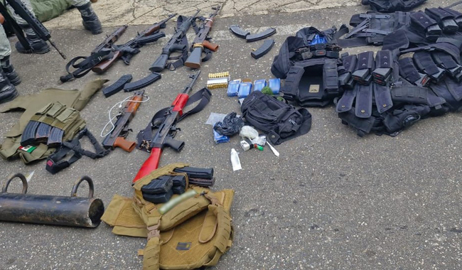 Ejército mexicano y Guardia Nacional aseguran armas en Chiapas