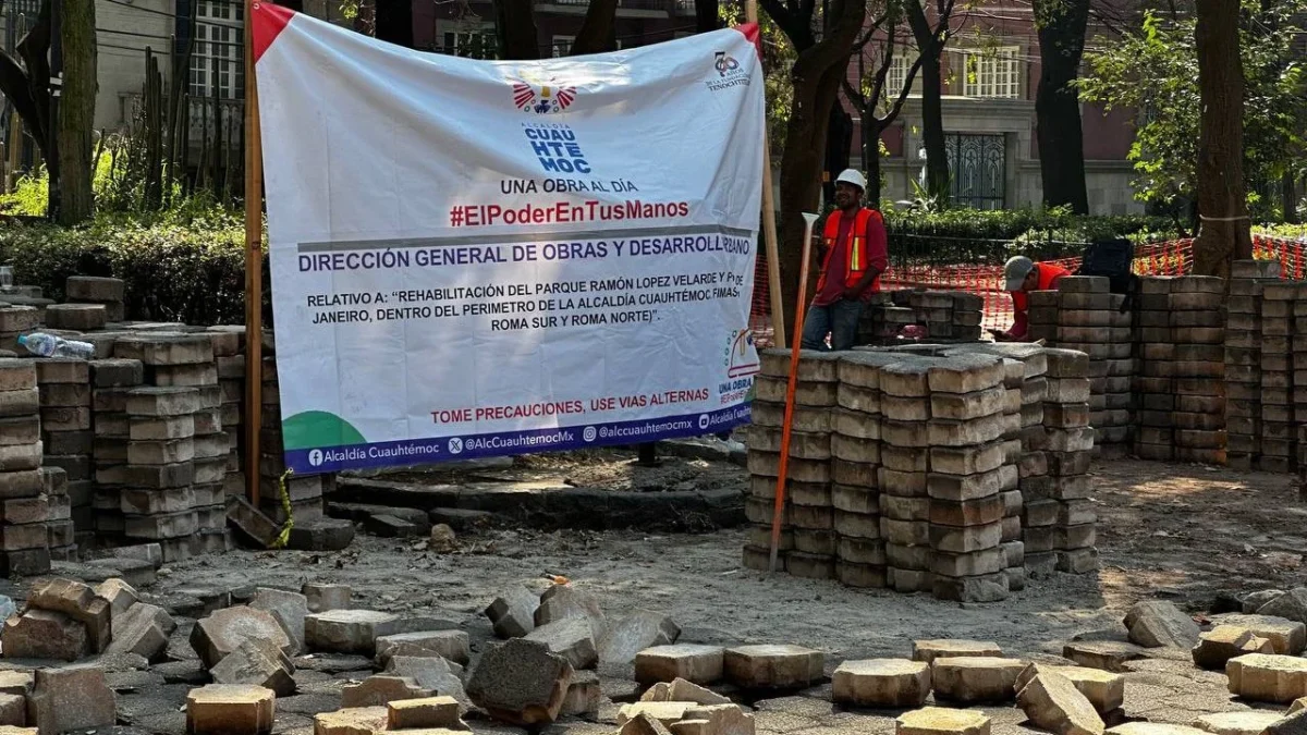 Rehabilitan Plaza Río de Janeiro en la Roma
